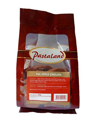 PASTALAND SÜTLÜ PUL ÇİKOLATA 250 gr