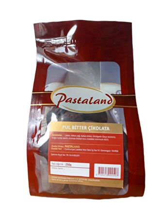 PASTALAND BİTTER PUL ÇİKOLATA 250 gr