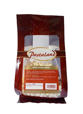 PASTALAND FİLDİŞİ DAMLA DROP ÇİKOLATA 200 gr