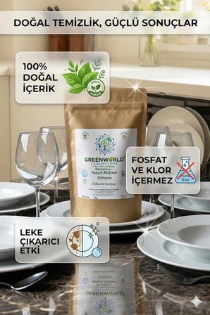 natureclean 50 yıkama  bitkisel bulaşık makinesi deterjanı 