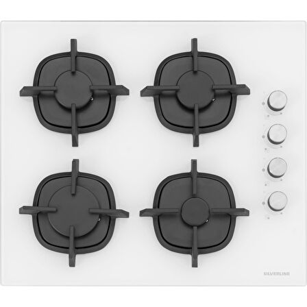 Silverline Beyaz Cam Ankastre Set Bo6503w01 - Cs5343w01 - 3420 Classy