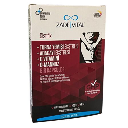 Zade Vital Fixmix Sistifix Blister 20 Kapsül