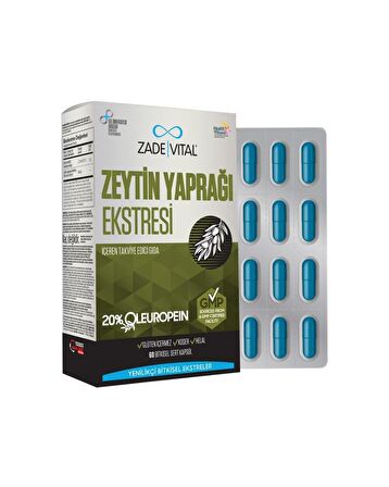 Zade Vital Zeytin Yaprağı Ekstresi 60 Kapsül