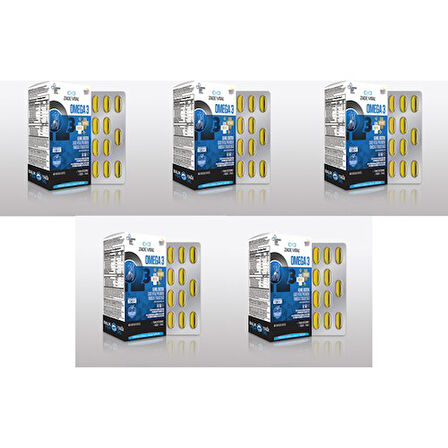Zade Vital Omega 3 120 Mg Premium Balık Yağı 45 Kapsül 5'li Paket