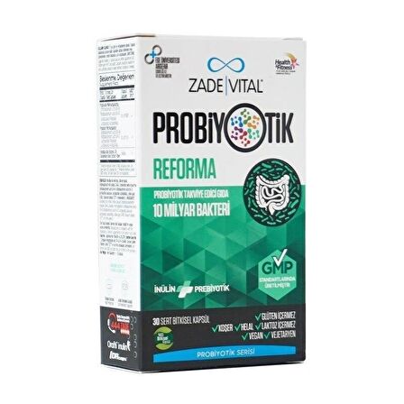 Zade Vital Probiyotik Reforma 30 Bitkisel Kapsül
