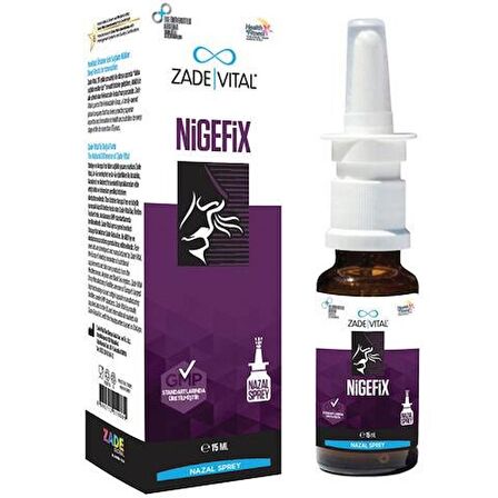 Zade Vital Nigefix Nazal Sprey 10 ml