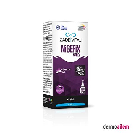 Zade Vital Nigefix Nazal Sprey 10 ml