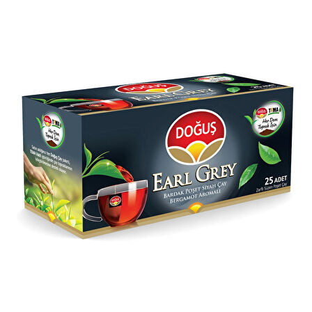 Doğuş Earl Grey Bardak Poşet Siyah Çay Bergamot Aromalı 25'li * 4