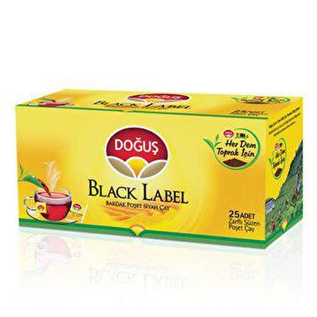 Doğuş Black Label Bardak Poşet Siyah Çay 2 gr 25'li 