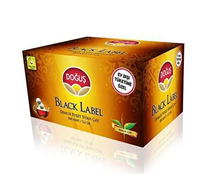 Doğuş Black Label Demlik Poşet Siyah Çay 500'lü 
