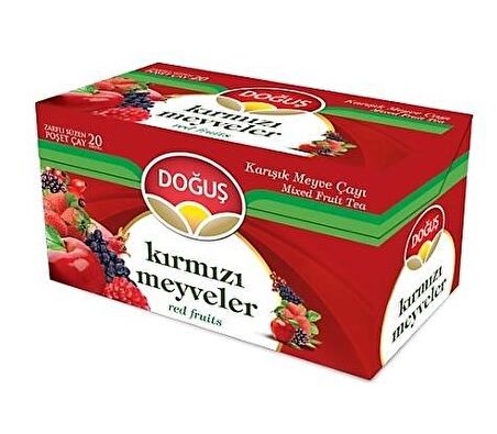 Doğuş Kırmızı Meyveli Bardak Poşet Çay 40 gr 20'li 