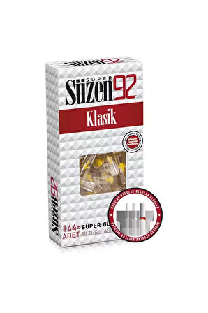 Süzen92 Sigara Ağızlığı Filtresi Klasik 144'lü Kutu