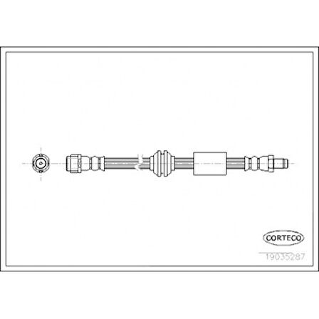 Mercedes Fren Hortumu Ön - Fren Hortumu Ön - Cor 19035287