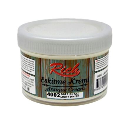 Rich Eskitme Kremi 4002 Soft Beyaz 160 cc Antique Cream