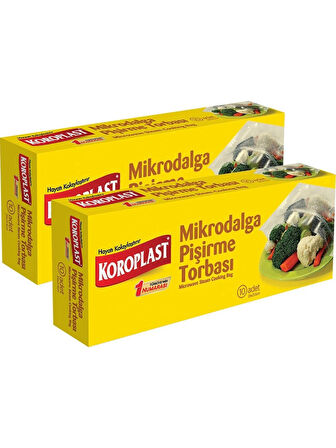 Koroplast Mikrodalga Pişirme Torbası 10'lu - 2 Adet