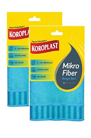 Koroplast Mikrofiber Banyo Bezi 2'li Paket