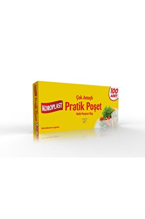 Koroplast Çok Amaçlı Pratik Poşet 100 Adet