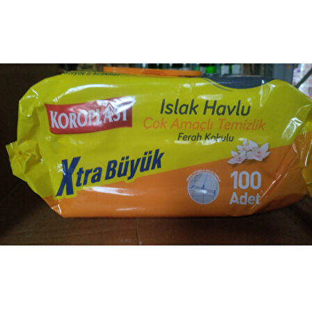 Koroplast Çok Amaçlı Islak Havlu  Ferah Koku 100lü Kapaklı 6 Pk.