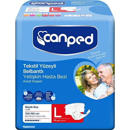 Canped Belbantlı Hasta Bezi Eko Büyük 14'lü