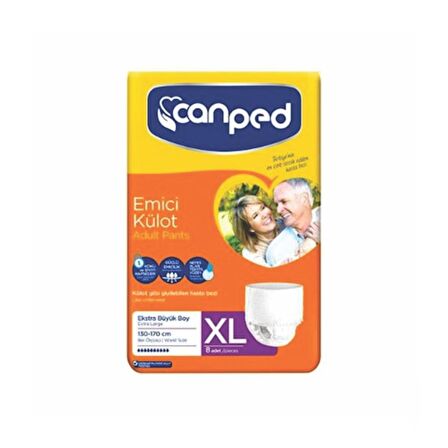 Canped Emici Külot Extra Large Hasta Bezi 8'li