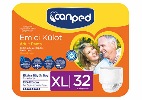 Canped Emici Külot Extra Büyük Boy XL 32 Adet