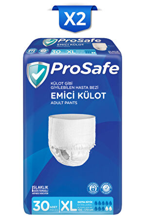 Külotlu Yetişkin Hasta Bezi Emici Külot Xlarge 30'lu X2
