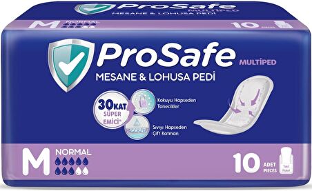 Prosafe Mesane & Lohusa Pedi  M-Orta Normal (İç Adet 10) Tekli Pk