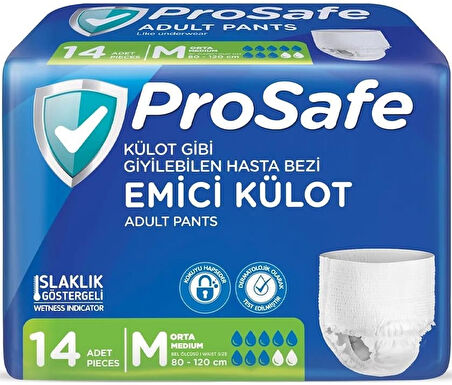 Prosafe Emici Külot Hasta Bezi M - Orta - Medium 14 Adet Tekli Pk