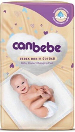 Canbebe Bebek Bakım Örtüsü 60x60 cm 10 lu