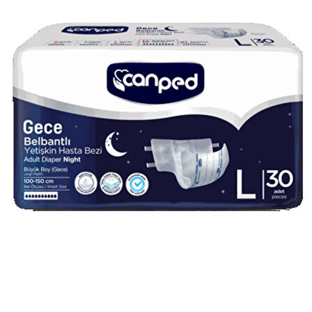 CANPED TEKSTİL LARGE GECE 30 ADET 