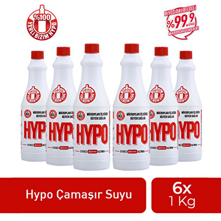 HYPO ÇAMAŞIR SUYU 1 KG X 6 ADET