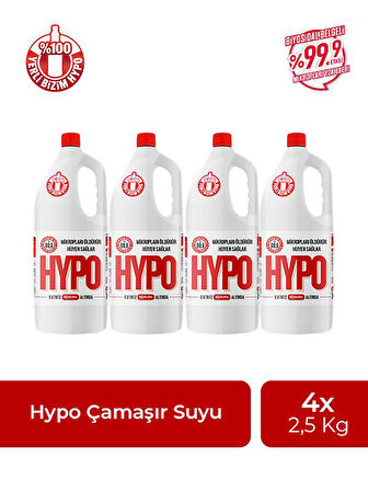 HYPO ÇAMAŞIR SUYU  2,5 KG X 4 ADET