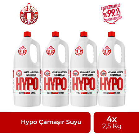 HYPO ÇAMAŞIR SUYU  2,5 KG X 4 ADET