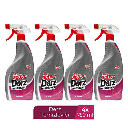 HYPER ACTIVE DERZ TEMİZLEYİCİ SPREY 750 ML X 4 ADET