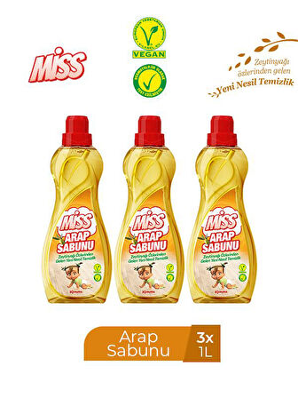 MİSS SIVI ARAP SABUNU 1000 ML X 3 ADET