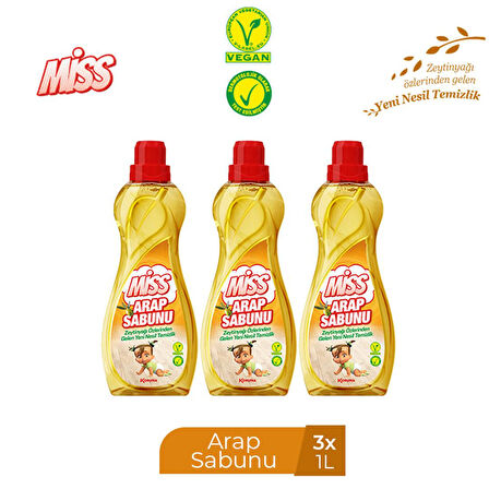 MİSS SIVI ARAP SABUNU 1000 ML X 3 ADET