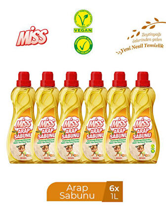 MİSS SIVI ARAP SABUNU 1000 ML X 6 ADET