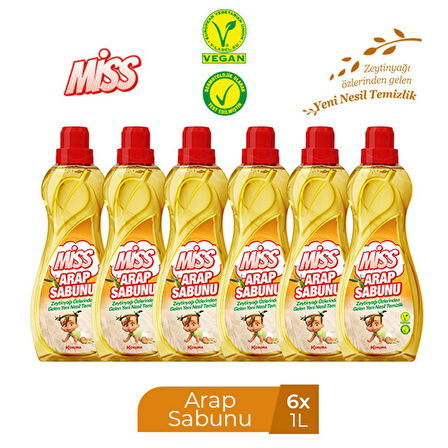 MİSS SIVI ARAP SABUNU 1000 ML X 6 ADET