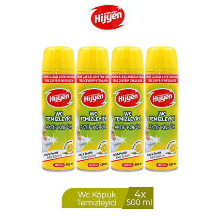 KORUMA HİJYEN WC TEMİZLEYİCİ AKTİF KÖPÜK 500 ML X 4 ADET