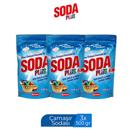 SODA PLUS 500 GR X 3 ADET