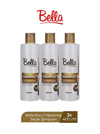 BELLA BEAUTY KURU&YIPRANMIŞ SAÇLAR İÇİN ŞAMPUAN X 3 ADET