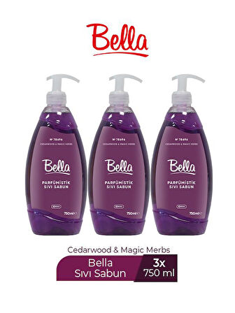 BELLA SIVI SABUN CEDAR&MAGİC MOR 750 ML X 3 ADET