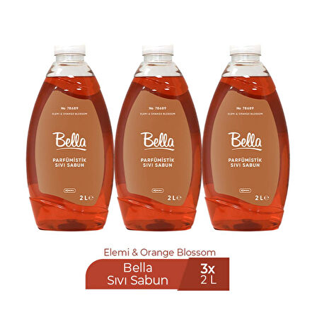 BELLA SIVI SABUN ELEMİ&ORANGE TURUNCU 2000 ML X 3 ADET