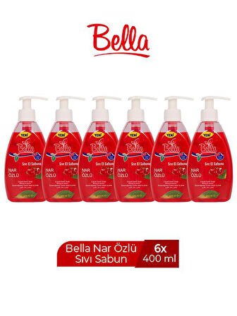 BELLA SIVI SABUN NAR ÖZLÜ 400 ML X 6 ADET