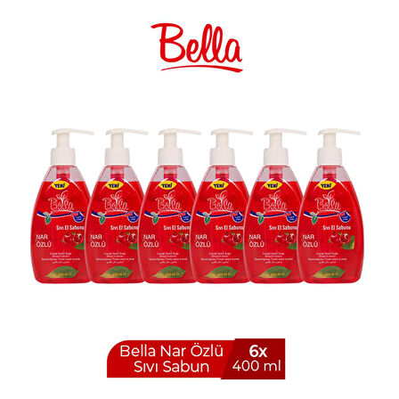 BELLA SIVI SABUN NAR ÖZLÜ 400 ML X 6 ADET