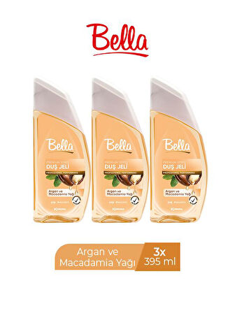 BELLA DUŞ JELİ ARGAN & MACADEMIA YAĞI 395 ML X 3 ADET