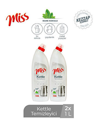 MİSS KETTLE TEMİZLEYİCİ  NANE KOKULU 1 LT X 2 ADET