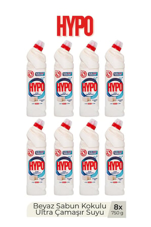 ULTRA ÇAMAŞIR SUYU BEYAZ SABUN 750 ML x 8
