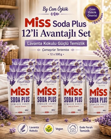 MİSS SODA PLUS LAVANTA 500 GR X 12