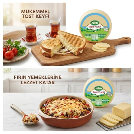 Sütaş Kaşar Peyniri 400 gr 3 lü